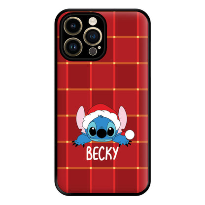 Personalised Christmas Alien Phone Case for iPhone 14 Pro Max