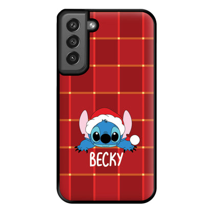 Personalised Christmas Alien Phone Case for Galaxy S21FE