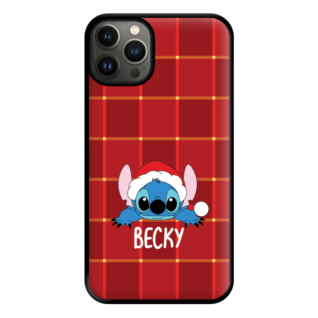 Personalised Christmas Alien Phone Case for iPhone 13