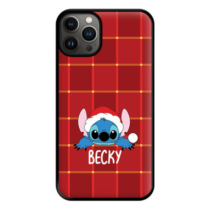 Personalised Christmas Alien Phone Case for iPhone 13