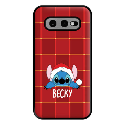 Personalised Christmas Alien Phone Case for Galaxy S10e