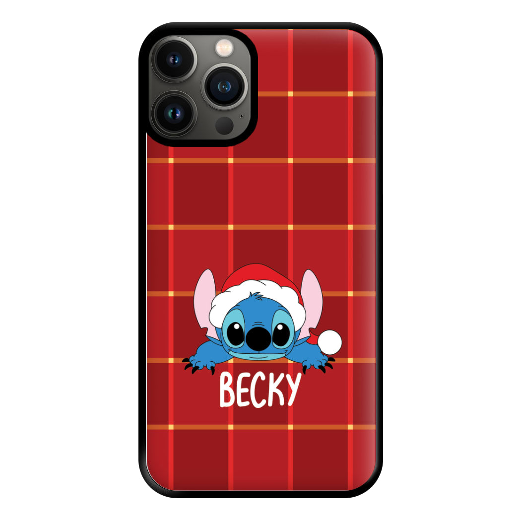 Personalised Christmas Alien Phone Case for iPhone 13 Pro Max