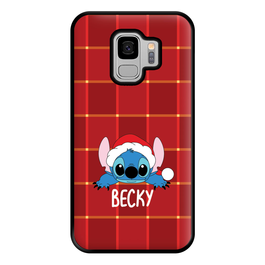 Personalised Christmas Alien Phone Case for Galaxy S9 Plus