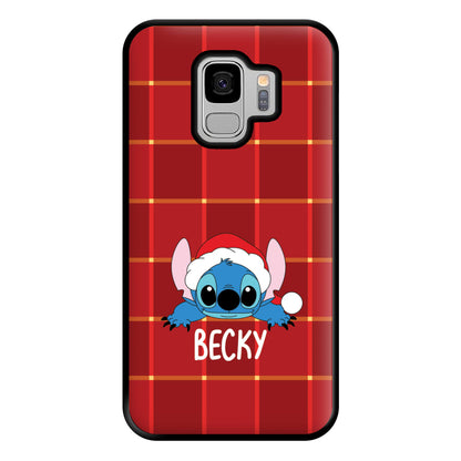 Personalised Christmas Alien Phone Case for Galaxy S9 Plus