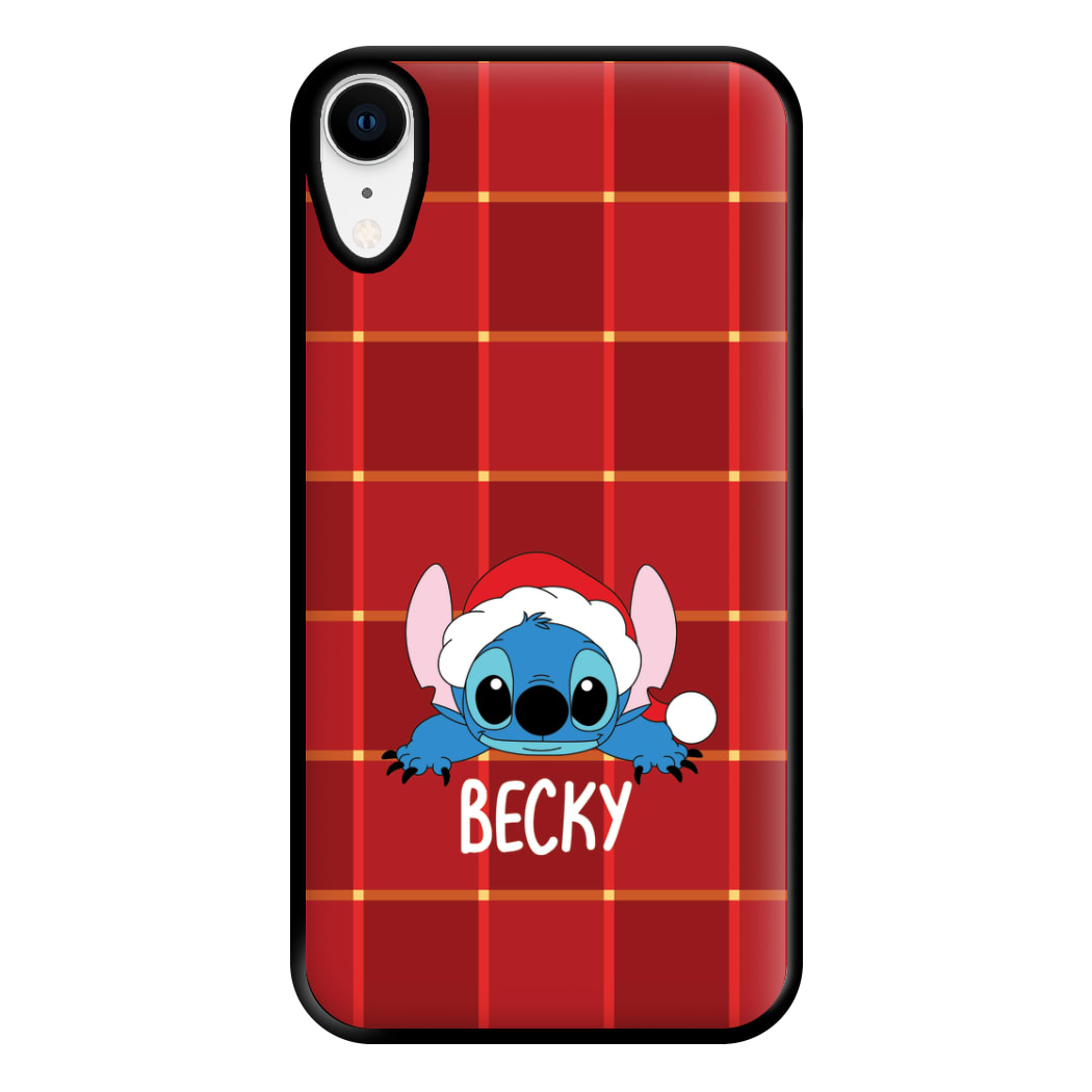 Personalised Christmas Alien Phone Case for iPhone XR