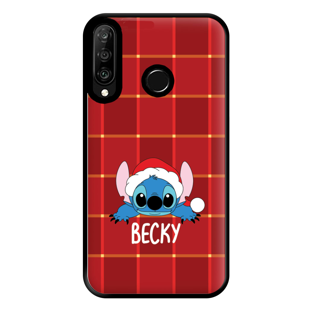 Personalised Christmas Alien Phone Case for Huawei P30 Lite