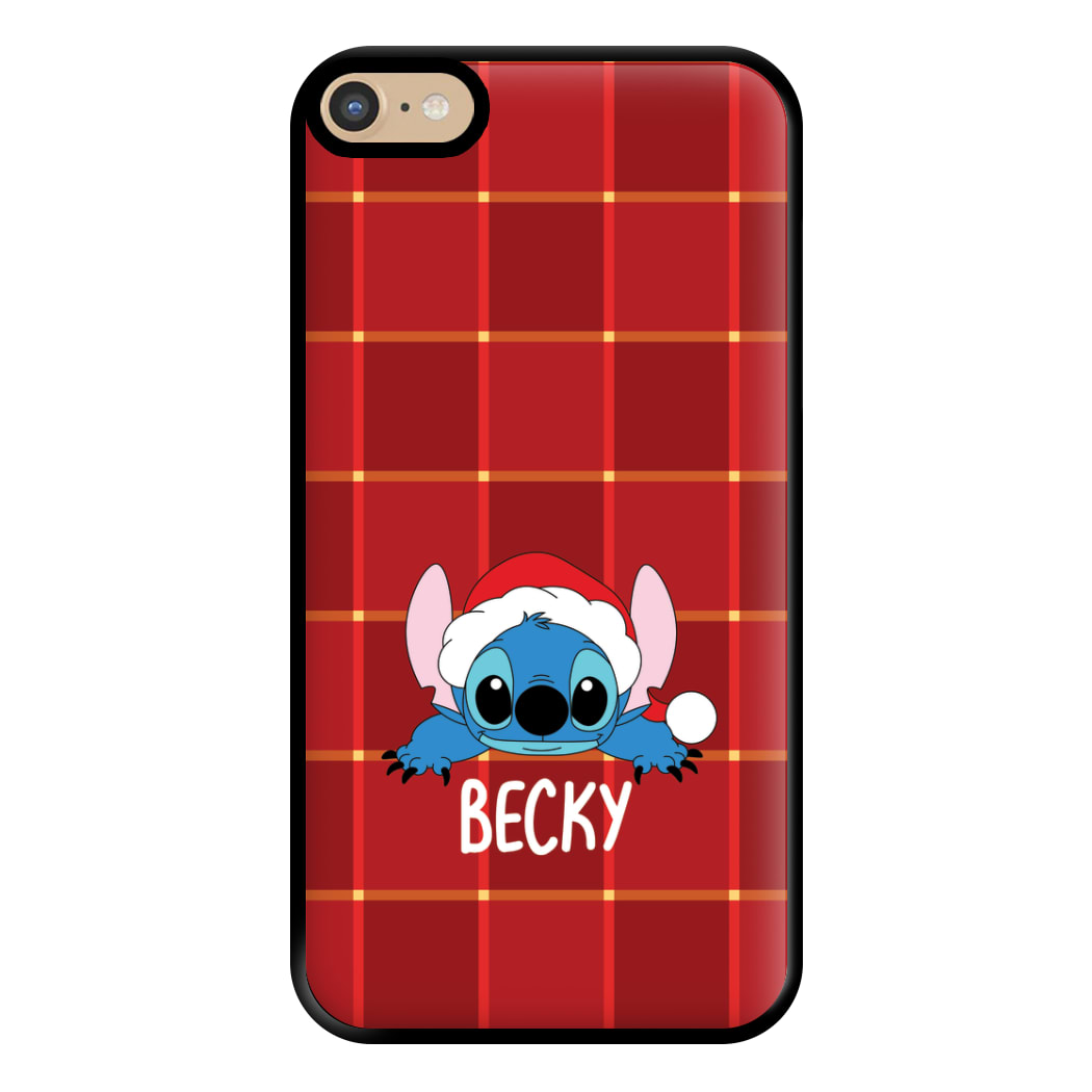 Personalised Christmas Alien Phone Case for iPhone 6 Plus / 7 Plus / 8 Plus