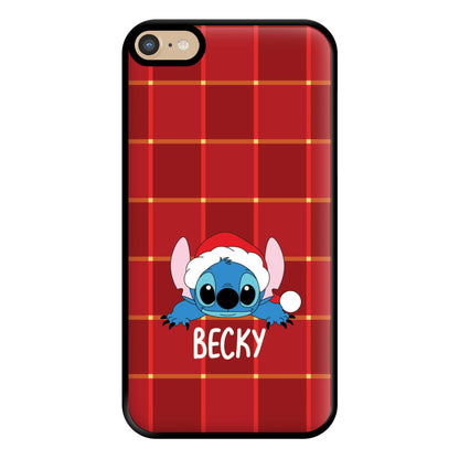 Personalised Christmas Alien Phone Case for iPhone 6 Plus / 7 Plus / 8 Plus