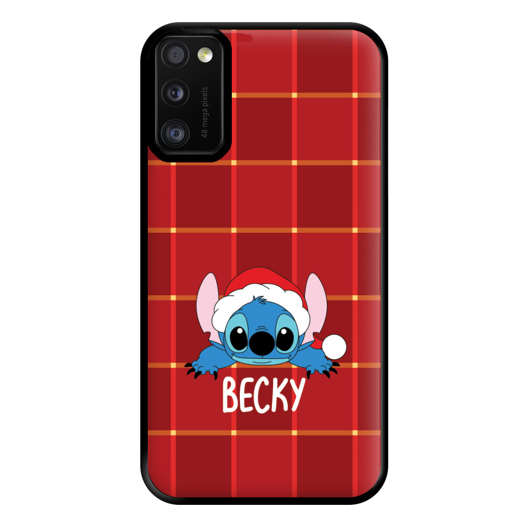 Personalised Christmas Alien Phone Case for Galaxy A41