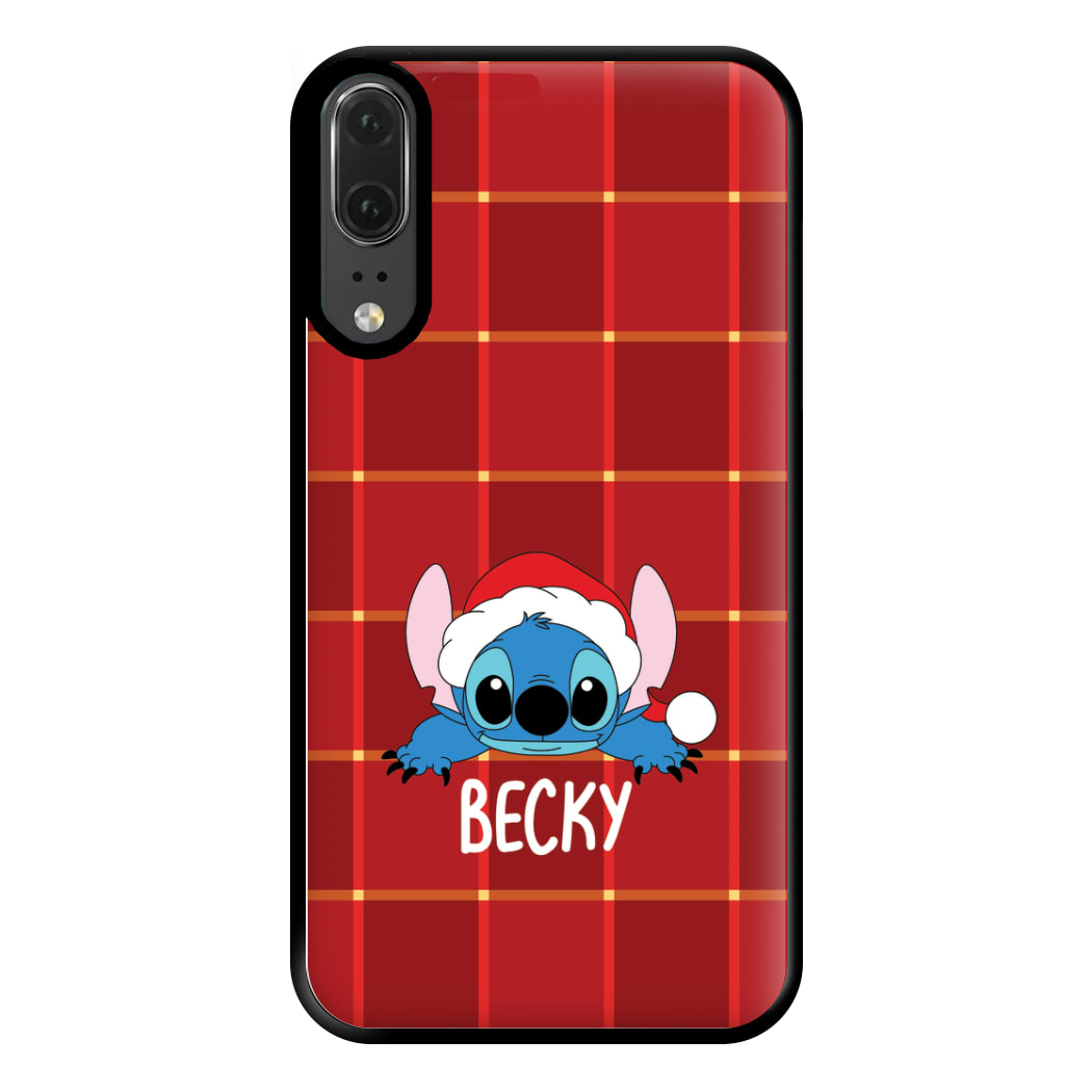 Personalised Christmas Alien Phone Case for Huawei P20