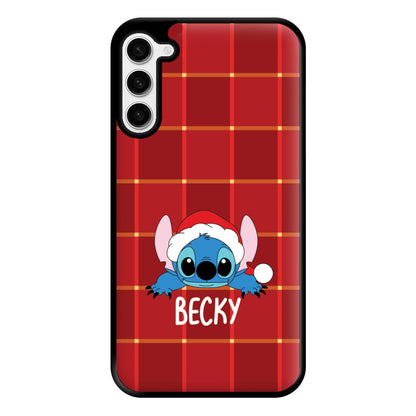 Personalised Christmas Alien Phone Case for Galaxy S23 Plus