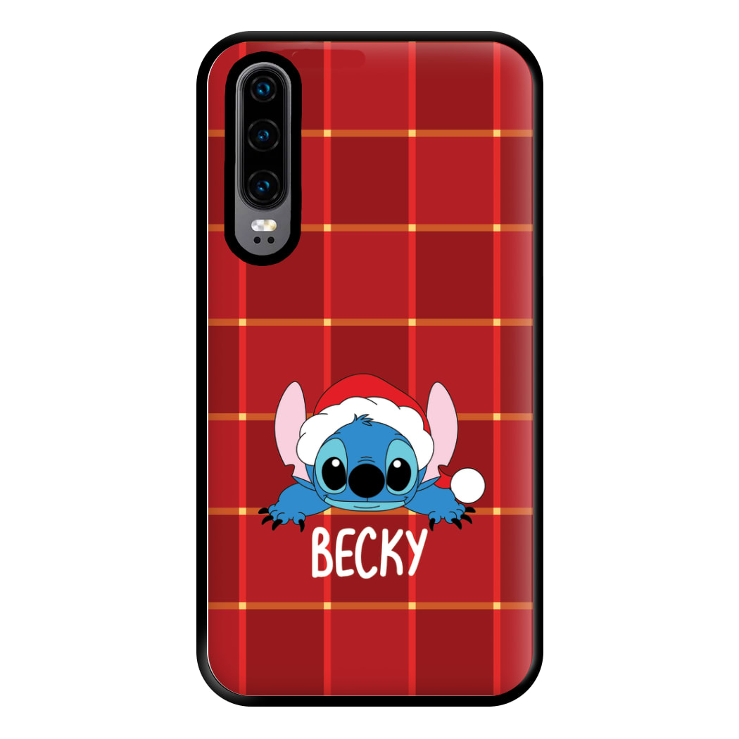 Personalised Christmas Alien Phone Case for Huawei P30