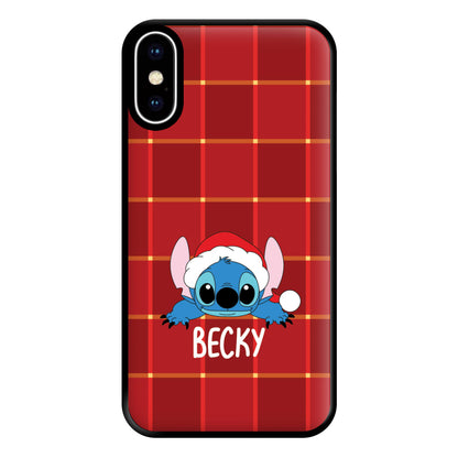 Personalised Christmas Alien Phone Case for iPhone XS Max