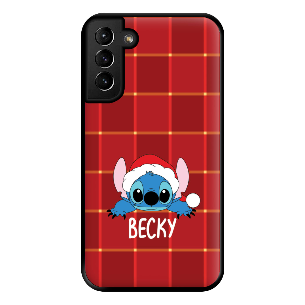 Personalised Christmas Alien Phone Case for Galaxy S21 Plus