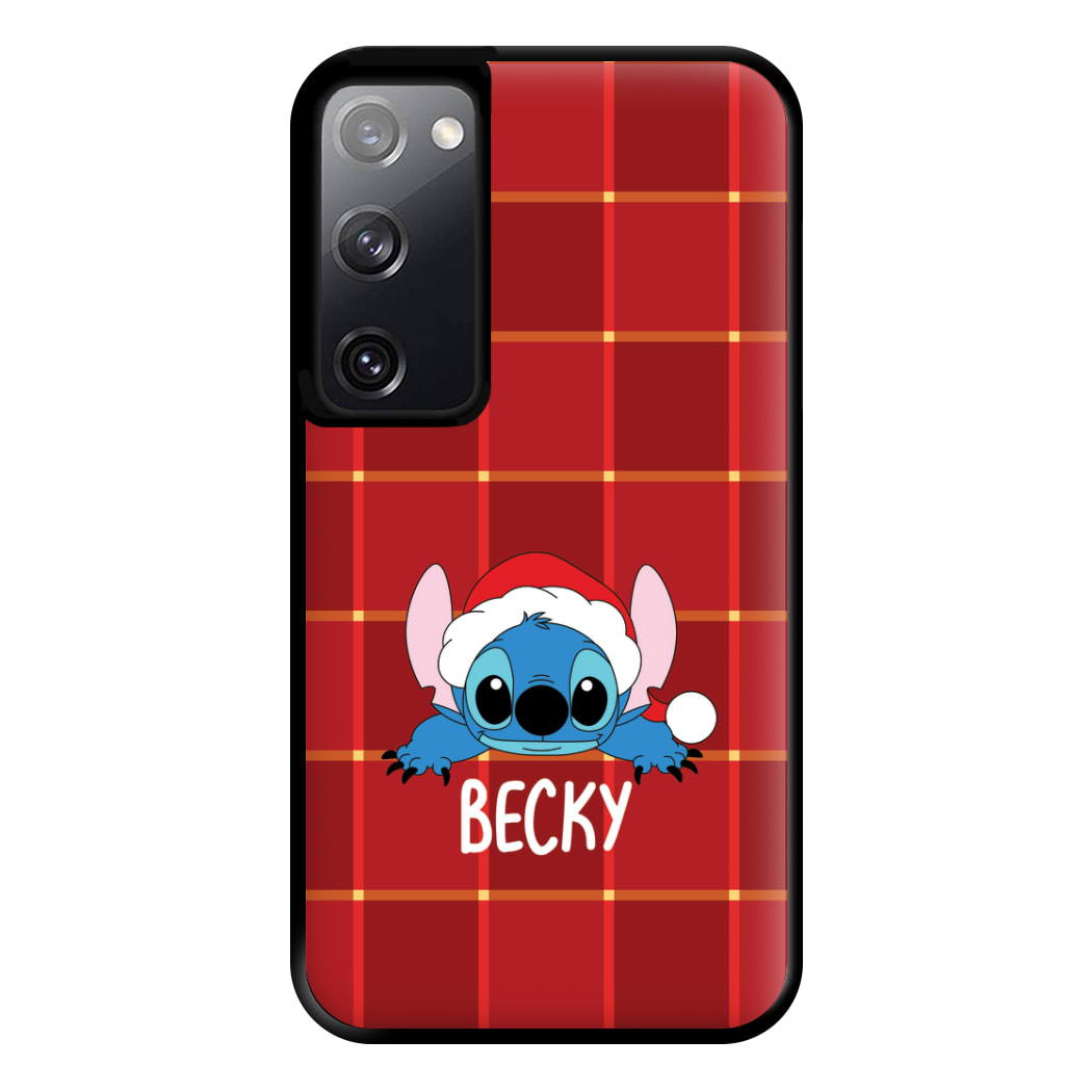 Personalised Christmas Alien Phone Case for Galaxy S20