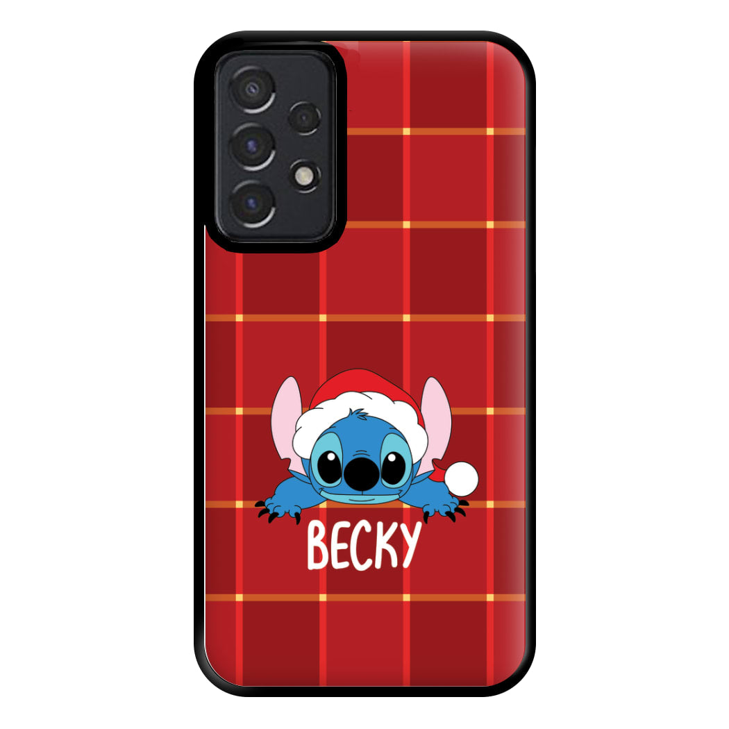 Personalised Christmas Alien Phone Case for Galaxy A52 / A52s