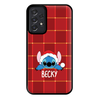 Personalised Christmas Alien Phone Case for Galaxy A52 / A52s