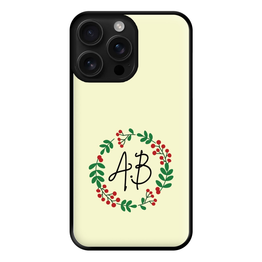 Personalised Wreath Phone Case