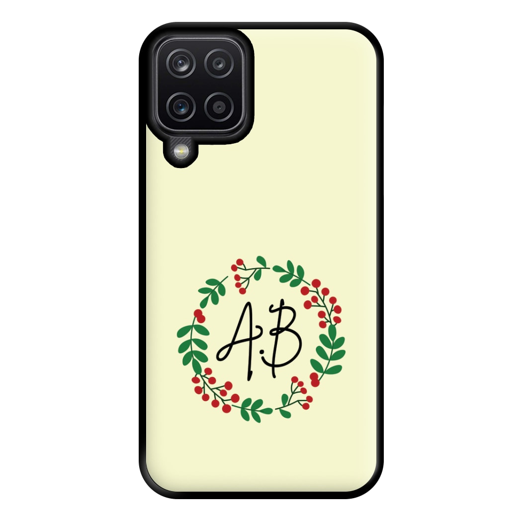 Personalised Wreath Phone Case for Galaxy A12