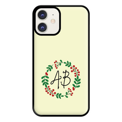 Personalised Wreath Phone Case for iPhone 12 / 12 Pro