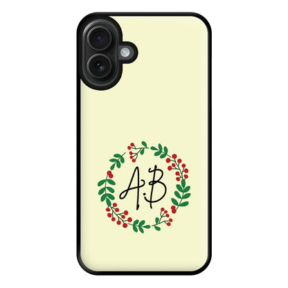 Personalised Wreath Phone Case for iPhone 16 Plus