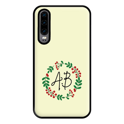 Personalised Wreath Phone Case for Huawei P30