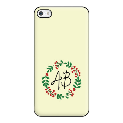 Personalised Wreath Phone Case for iPhone 5 / 5s / SE 2016