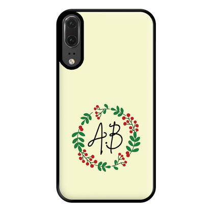 Personalised Wreath Phone Case for Huawei P20