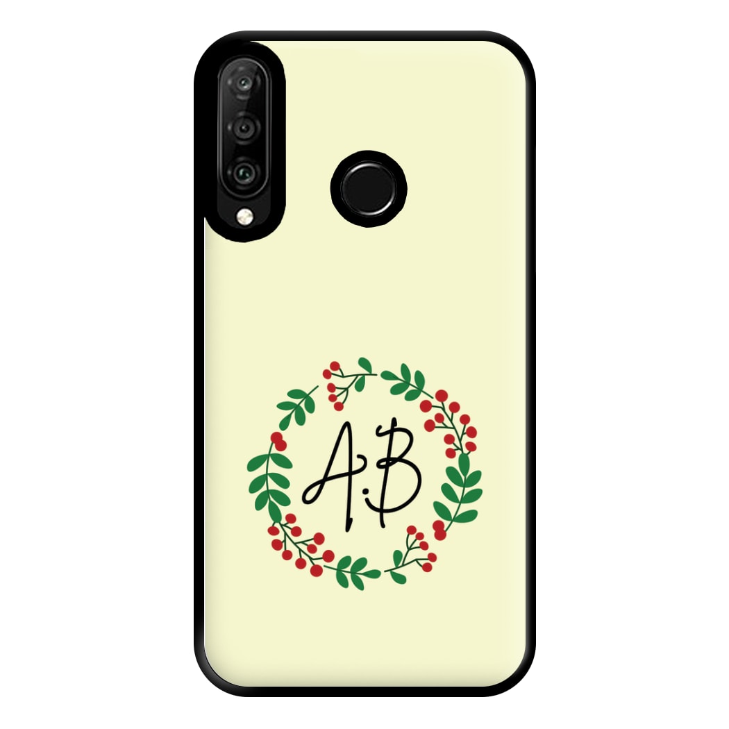 Personalised Wreath Phone Case for Huawei P30 Lite