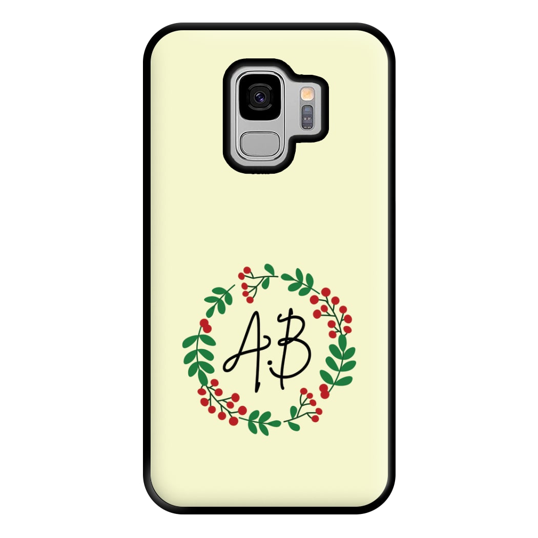 Personalised Wreath Phone Case for Galaxy S9 Plus