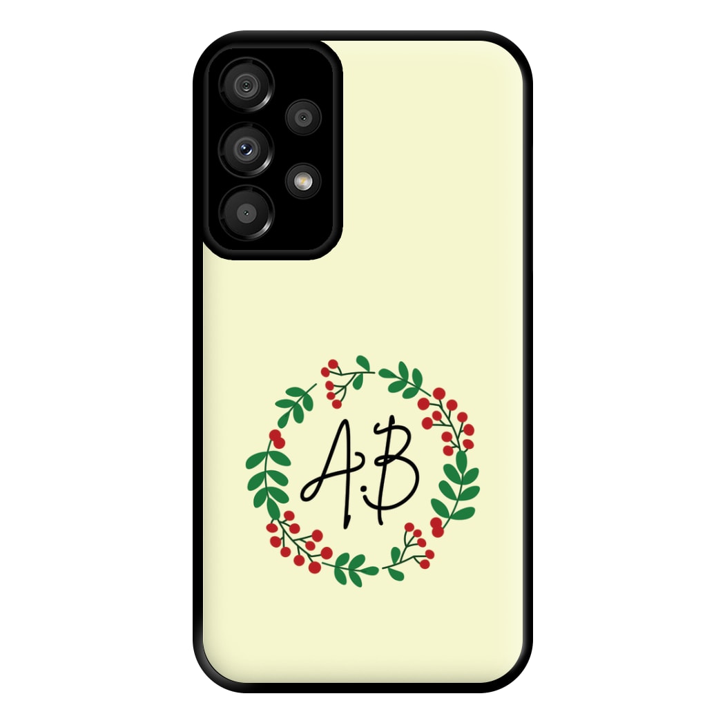 Personalised Wreath Phone Case for Galaxy A33