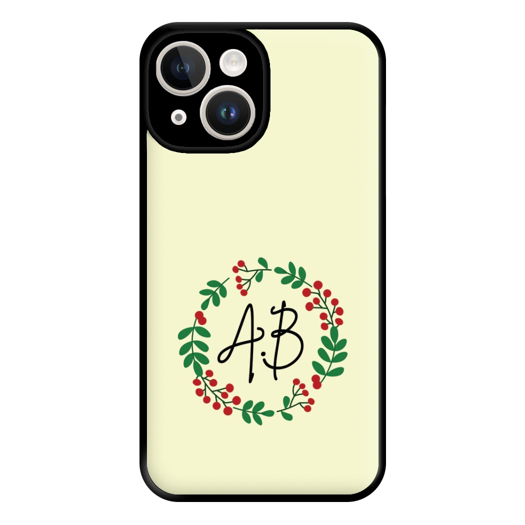 Personalised Wreath Phone Case for iPhone 14