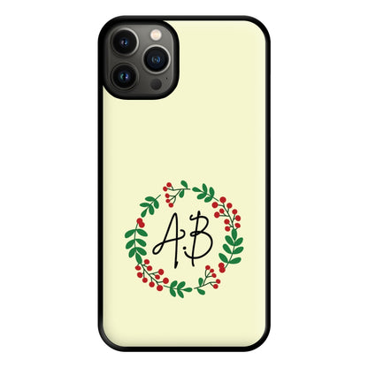 Personalised Wreath Phone Case for iPhone 13