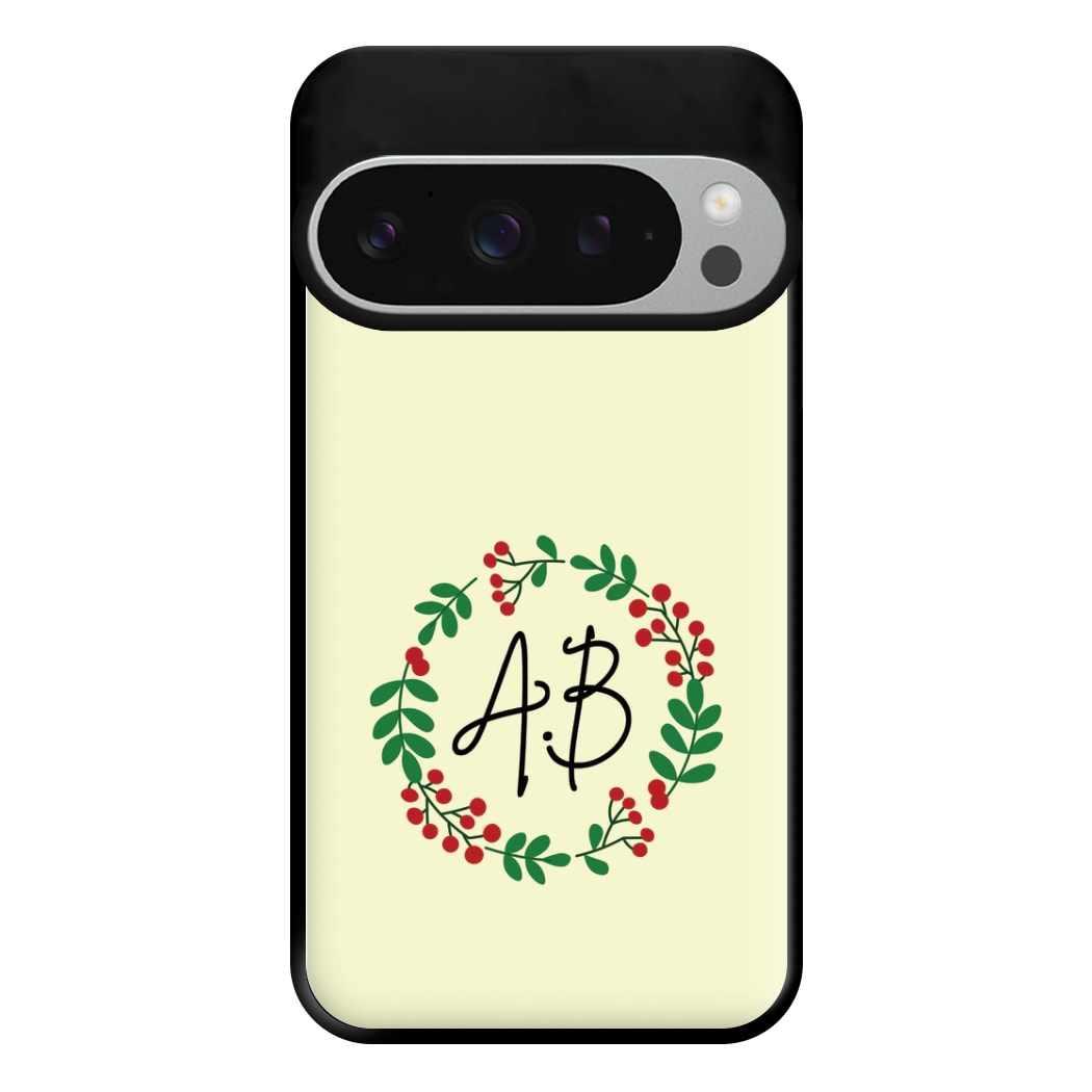 Personalised Wreath Phone Case for Google Pixel 9 Pro XL