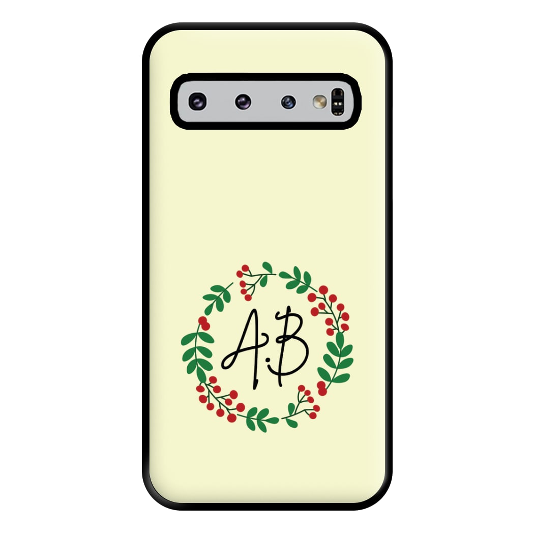 Personalised Wreath Phone Case for Galaxy S10 Plus