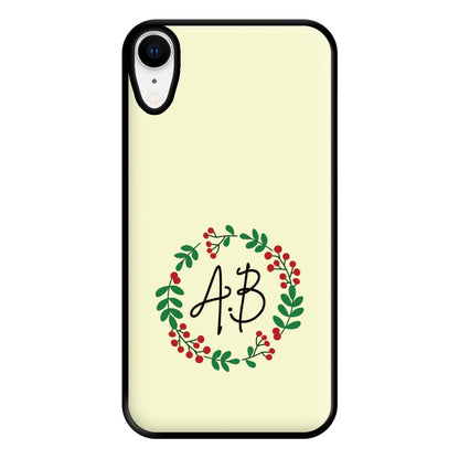 Personalised Wreath Phone Case for iPhone XR