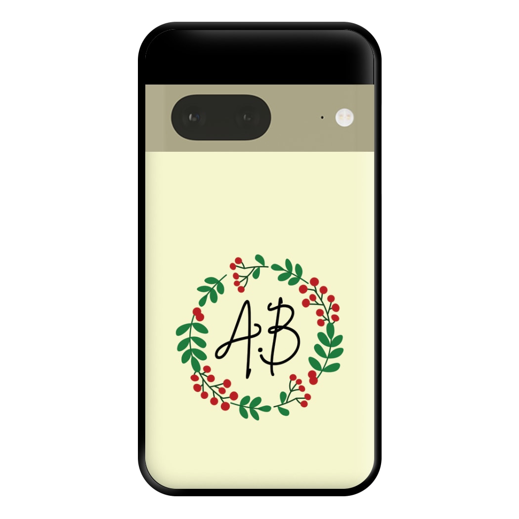 Personalised Wreath Phone Case for Google Pixel 7a