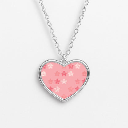 Christmas Pattern 4 Heart Necklace