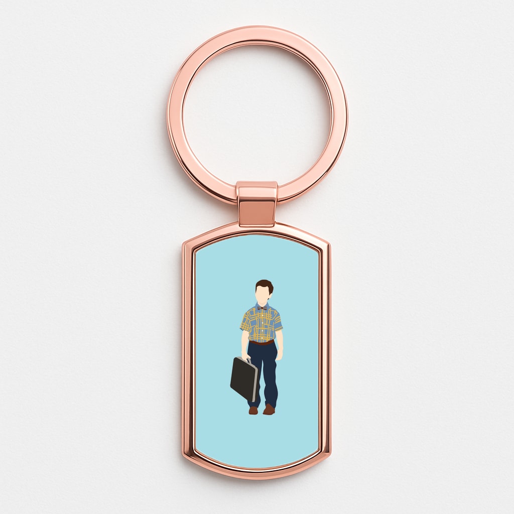First Day - Sheldon Rose Gold Keyring