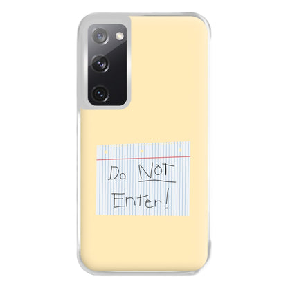 Do Not Disturb - Sheldon Phone Case for Galaxy S20FE