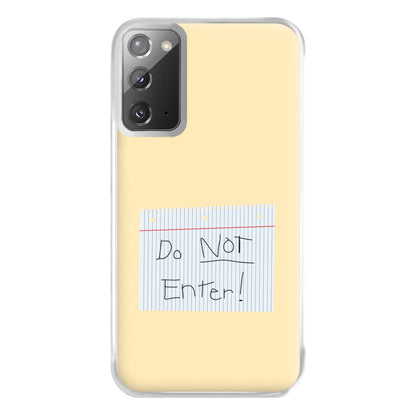 Do Not Disturb - Sheldon Phone Case for Galaxy Note 20 Ultra