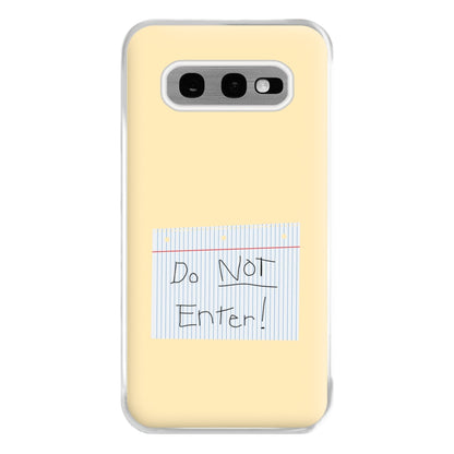 Do Not Disturb - Sheldon Phone Case for Galaxy S10e