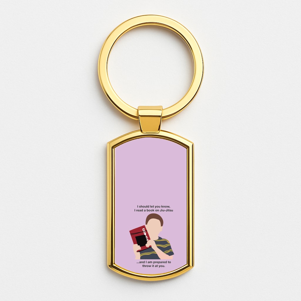 Book On Jiu-Jitsu - Sheldon Gold Keyring