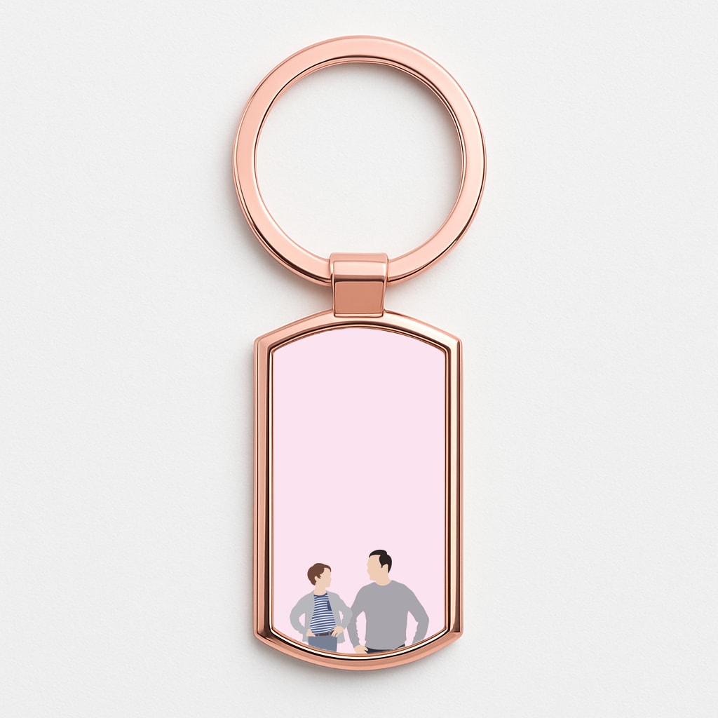 Big And Little Sheldon - Sheldon Rose Gold Keyring
