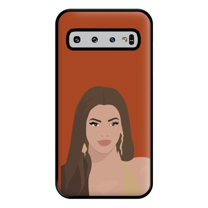 Face - Queen B Phone Case for Galaxy S10 Plus