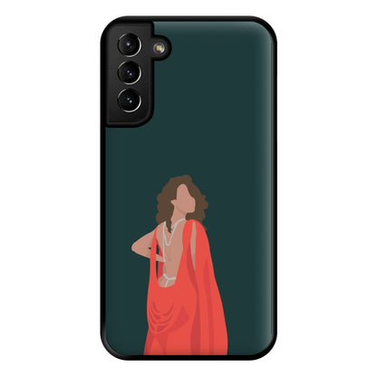 Red Dress - Queen B Phone Case for Galaxy S21 Plus