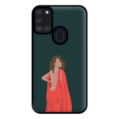 Red Dress - Queen B Phone Case for Galaxy A21s