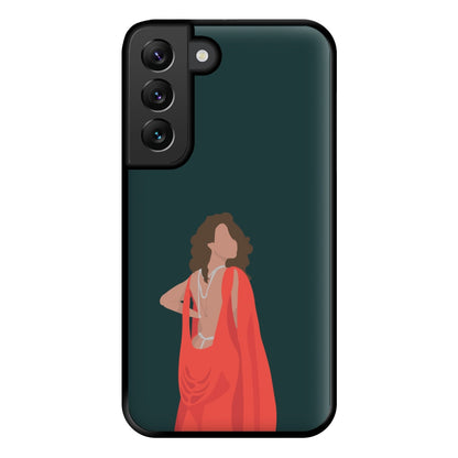 Red Dress - Queen B Phone Case for Galaxy S22 Plus