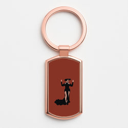 Middle Fingers - Queen B Rose Gold Keyring