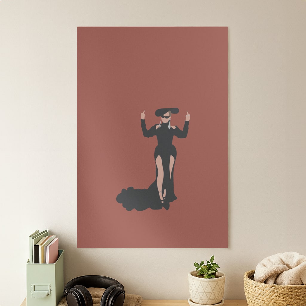 Middle Fingers - Queen B Poster